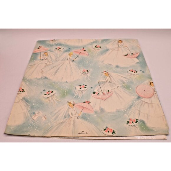 Lot 12 Vtg Assorted All-Occasion Wedding Valentines Holiday Gift Wrap Hallmark - Picture 3 of 11